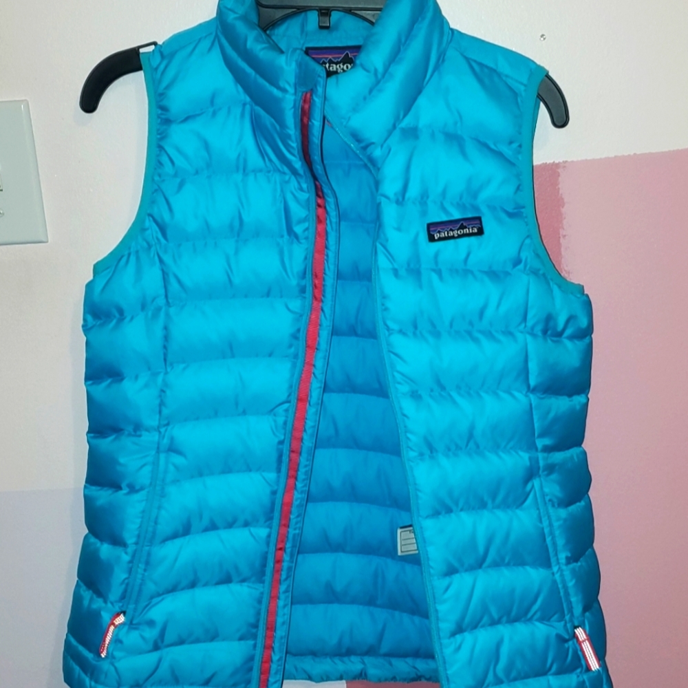 Patagonia Girls Vest size 10/12 blue